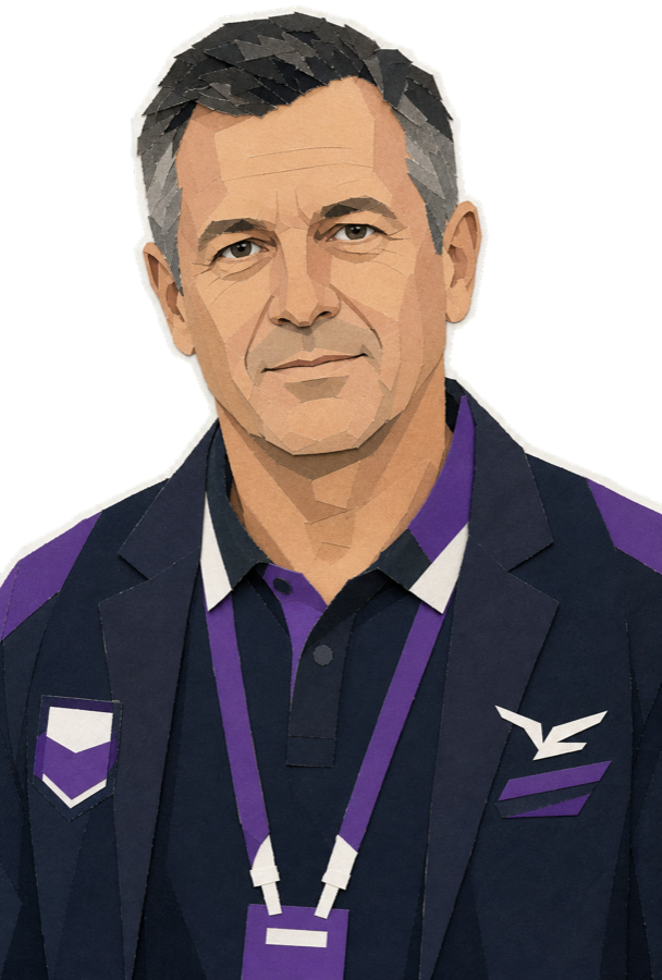 Brent Copeland paper-collage staff portrait
