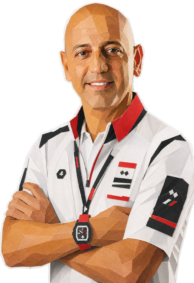 Joxean Fernandez Matxin paper-collage staff portrait